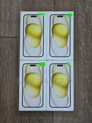 New Apple iPhone 15 128 GB Yellow