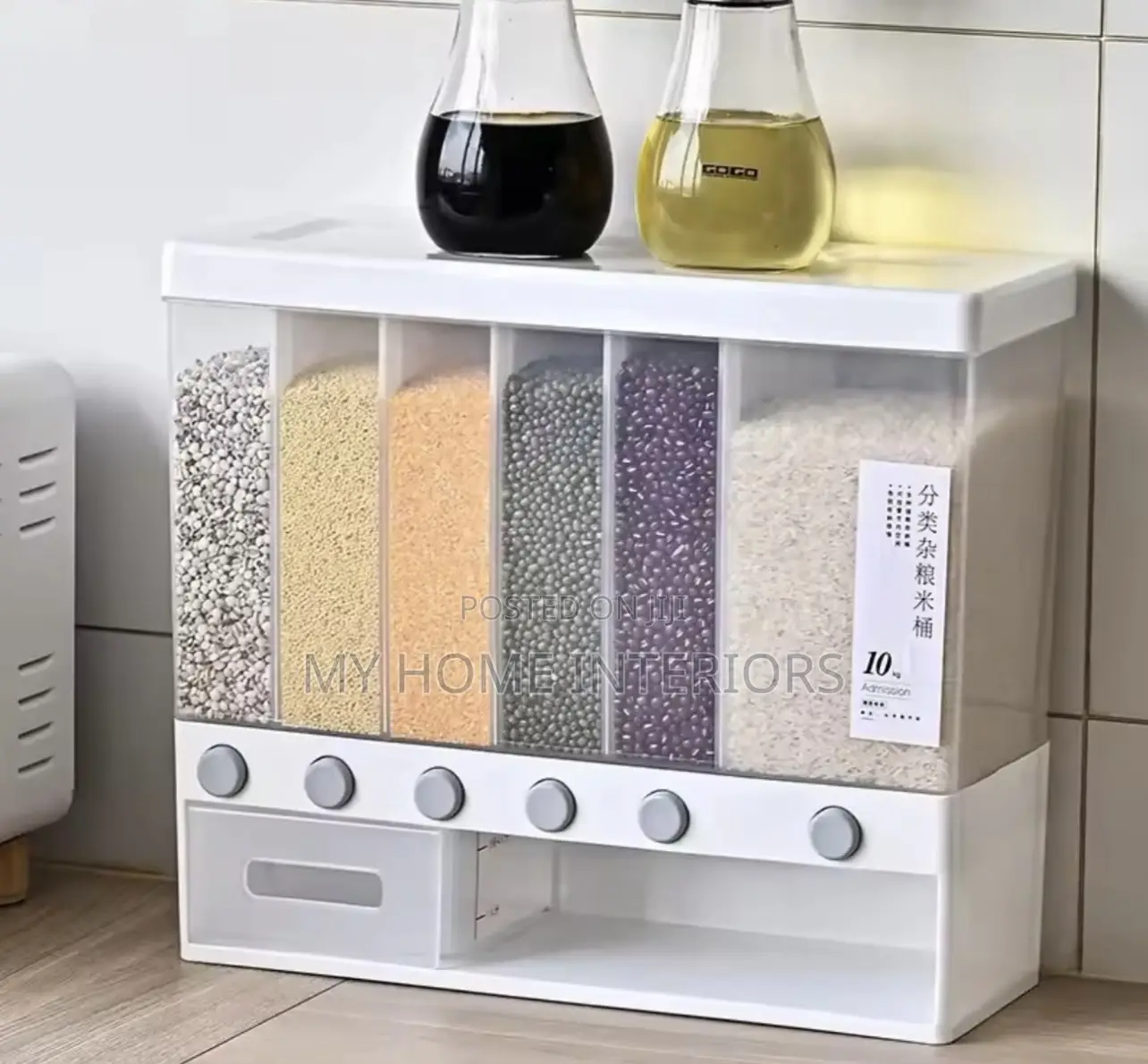 6 Grid Food Storage Dispenser