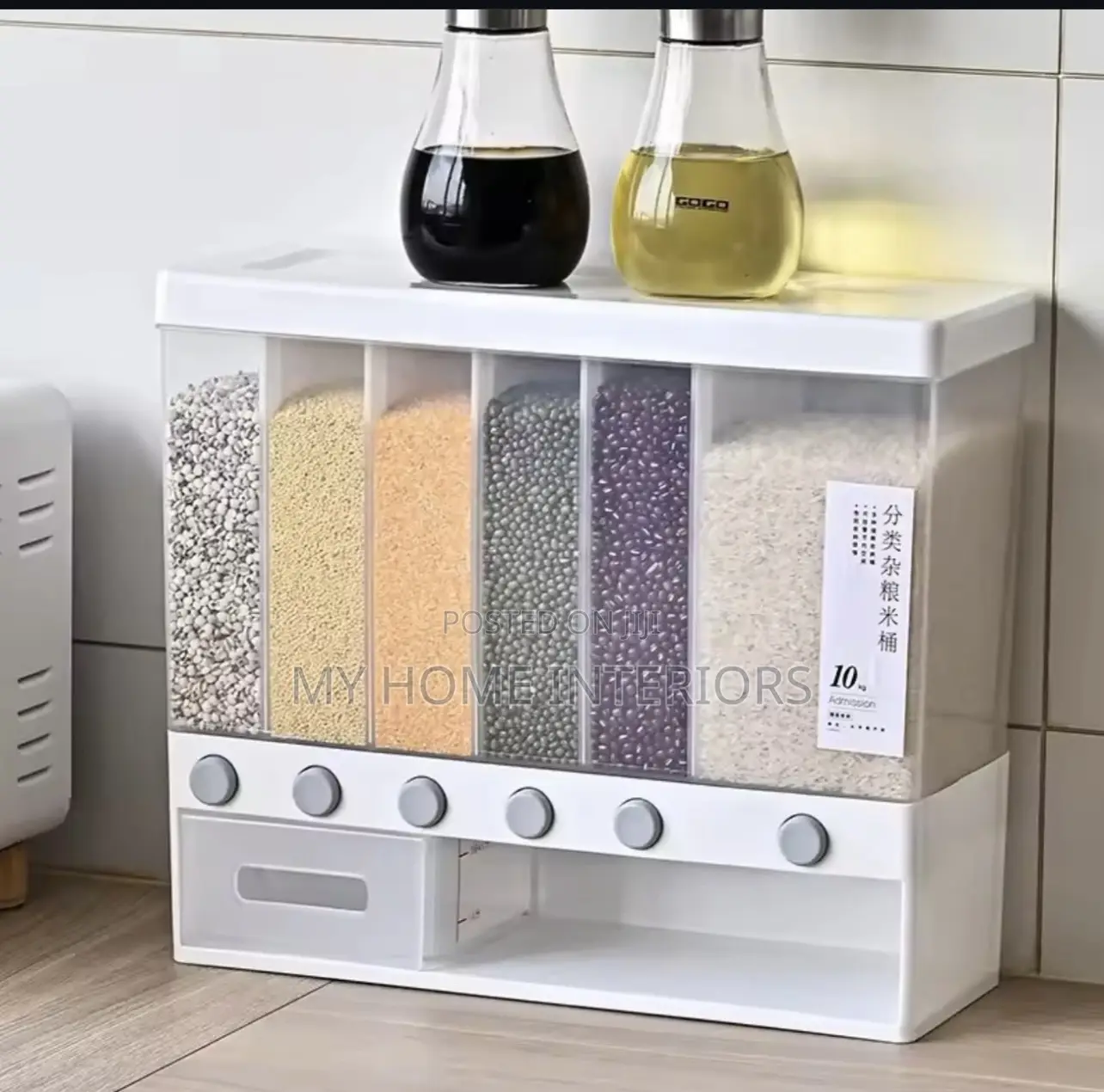 6 Grid Food Storage Dispenser