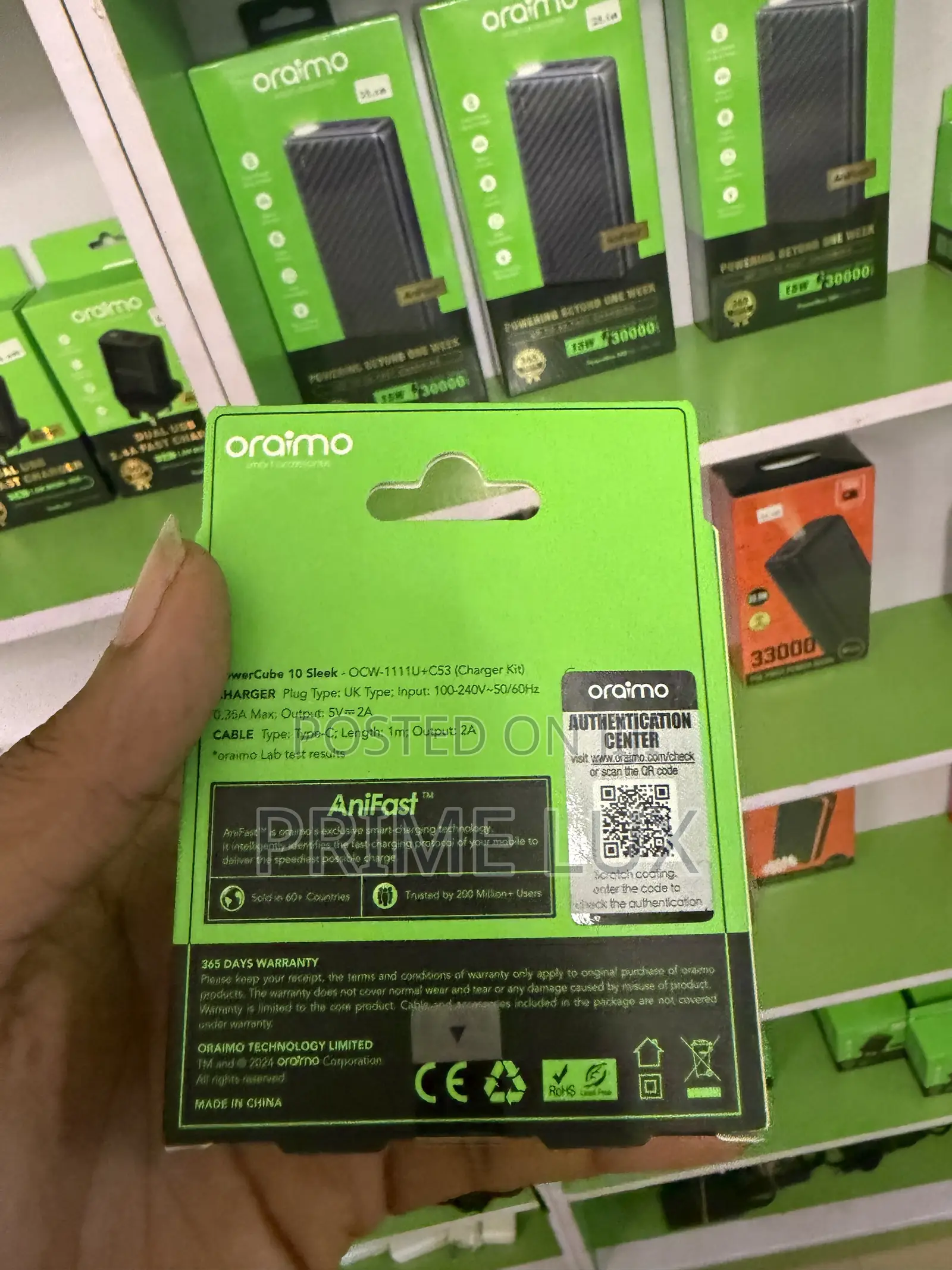 Oraimo Compact 10w Fast Charger