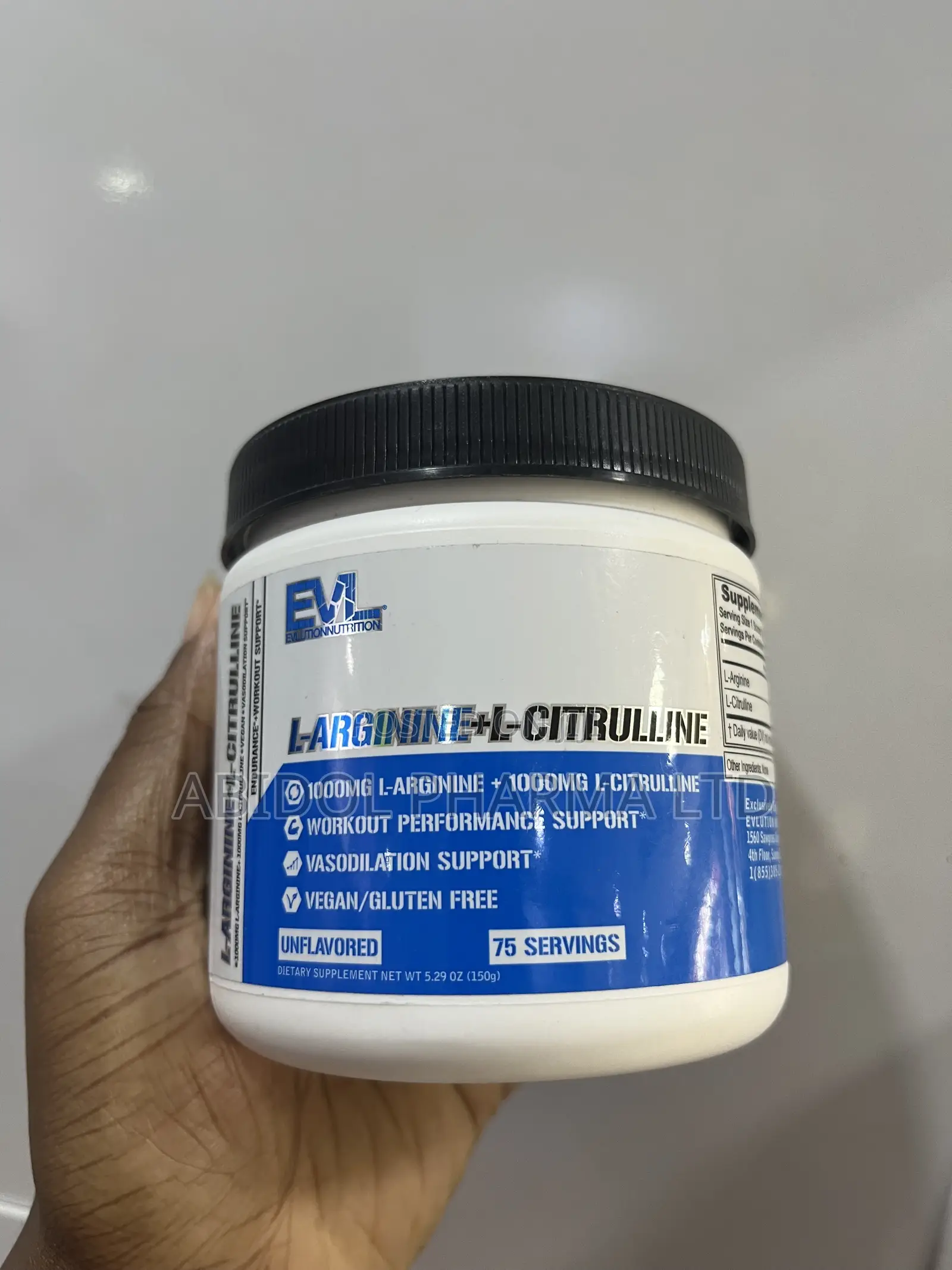 Evlution Nutrition L-Arginine + L-Citrulline 150g