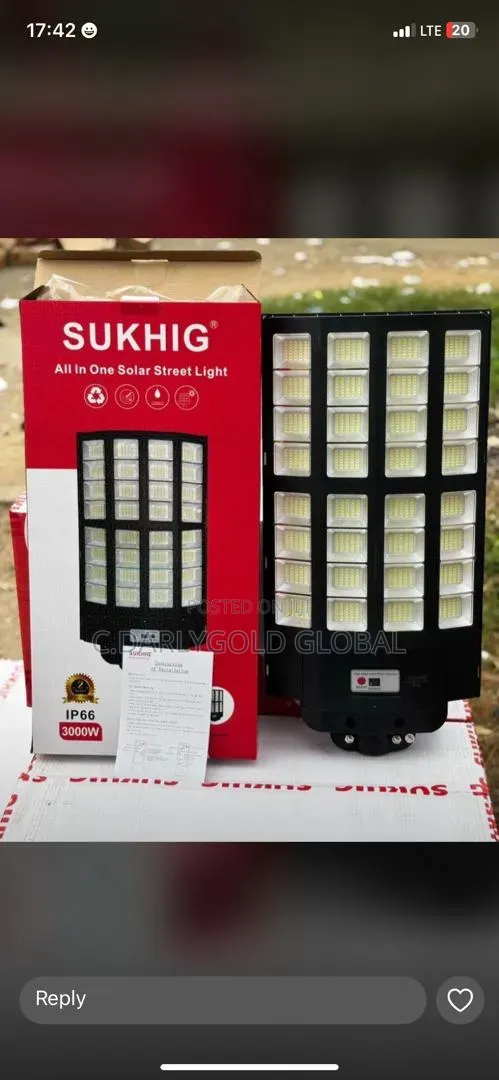 Sukhig 3000w Solar Street Light
