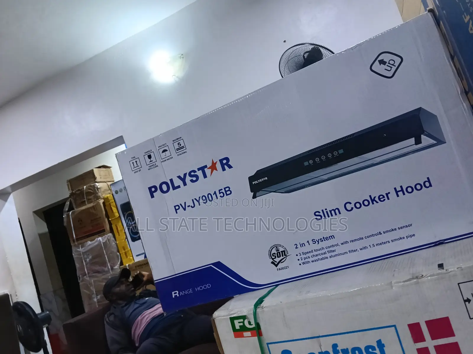 New 90cm Polystar Slim Kitchen Extractor Hood Pv-jy9015b