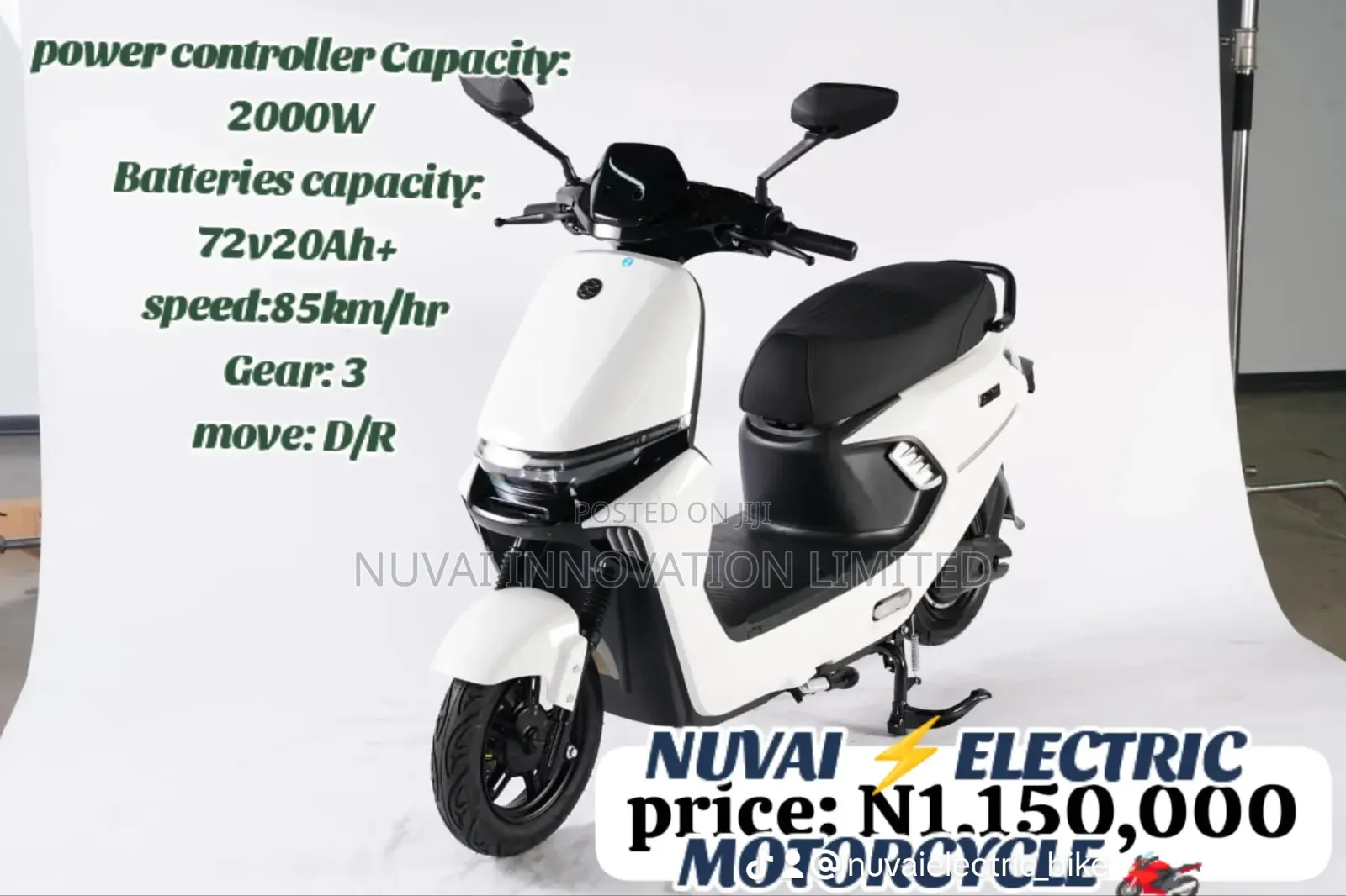 New Motorcycle 2025 White