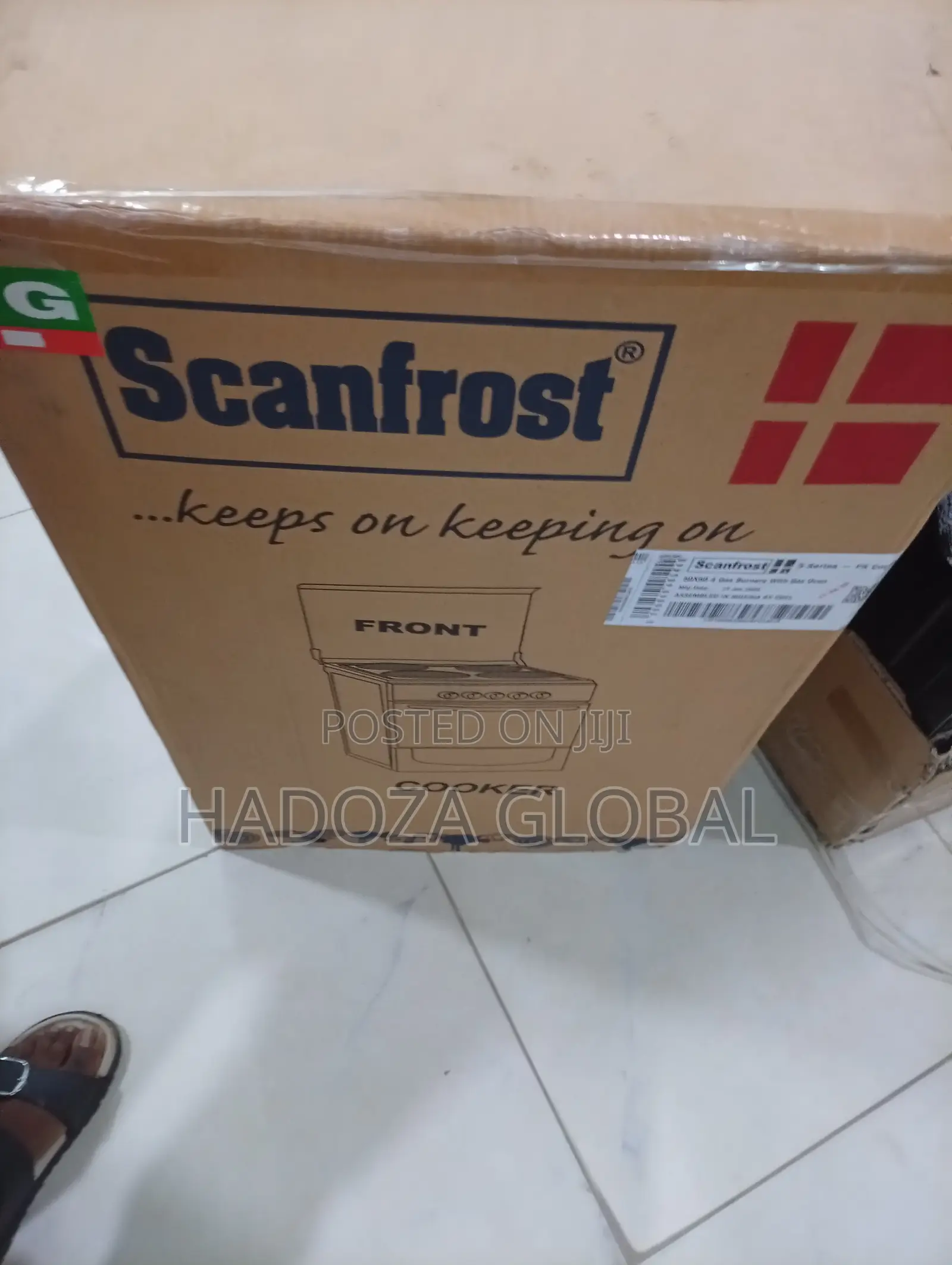 Scanfrost Home Gas Cooker With Spacious Cooking Surface