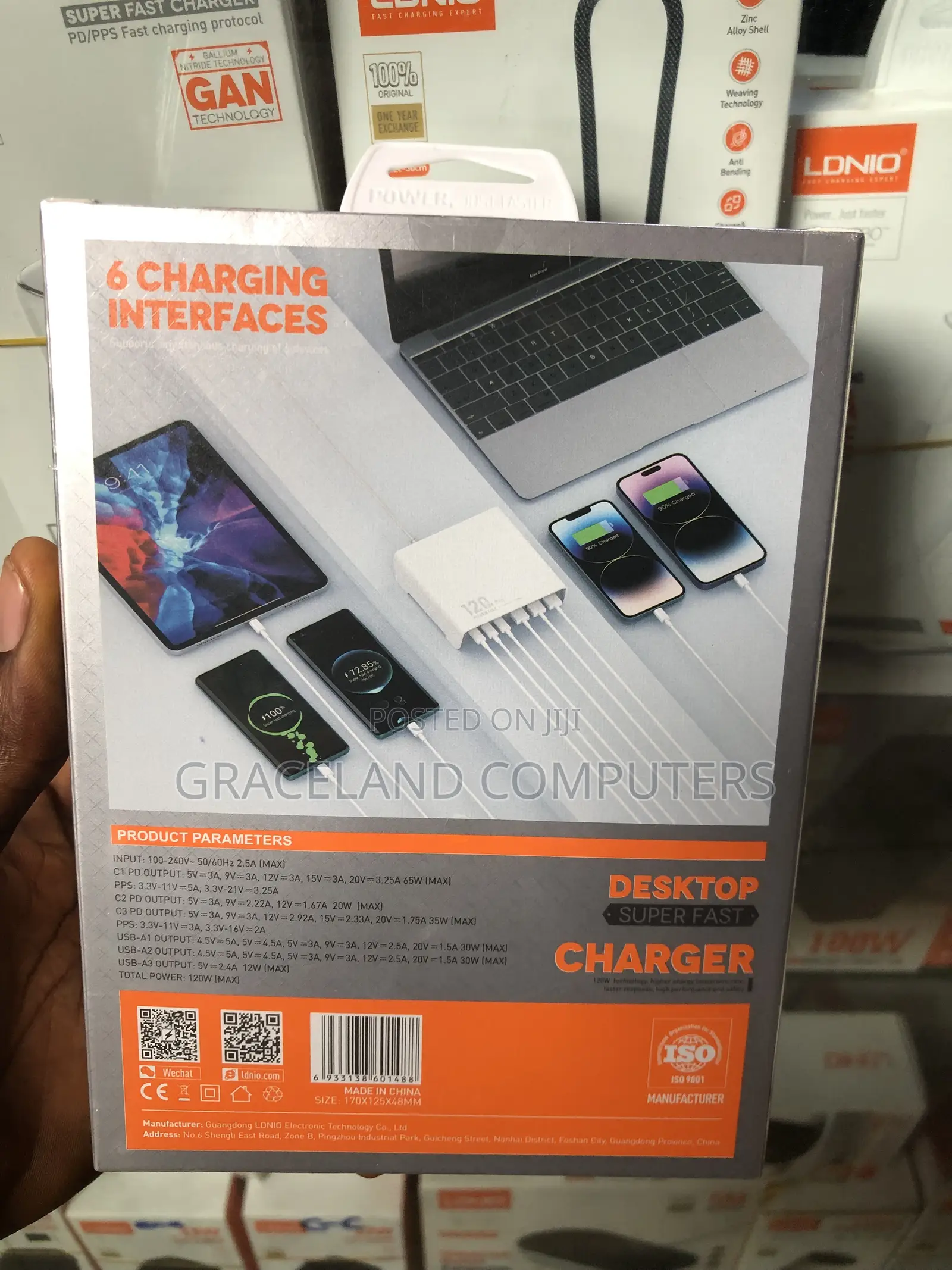 Ldnio Q605 120w 6 Port Usb C Usb a Charging Station