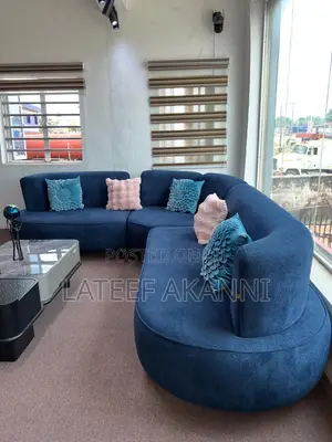 L-Shaped Fabric Sofa