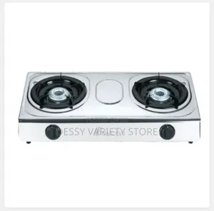 Boscon Auto Ignition Table Top Gas Cooker-2 Burner-Silver Bos-Gs012