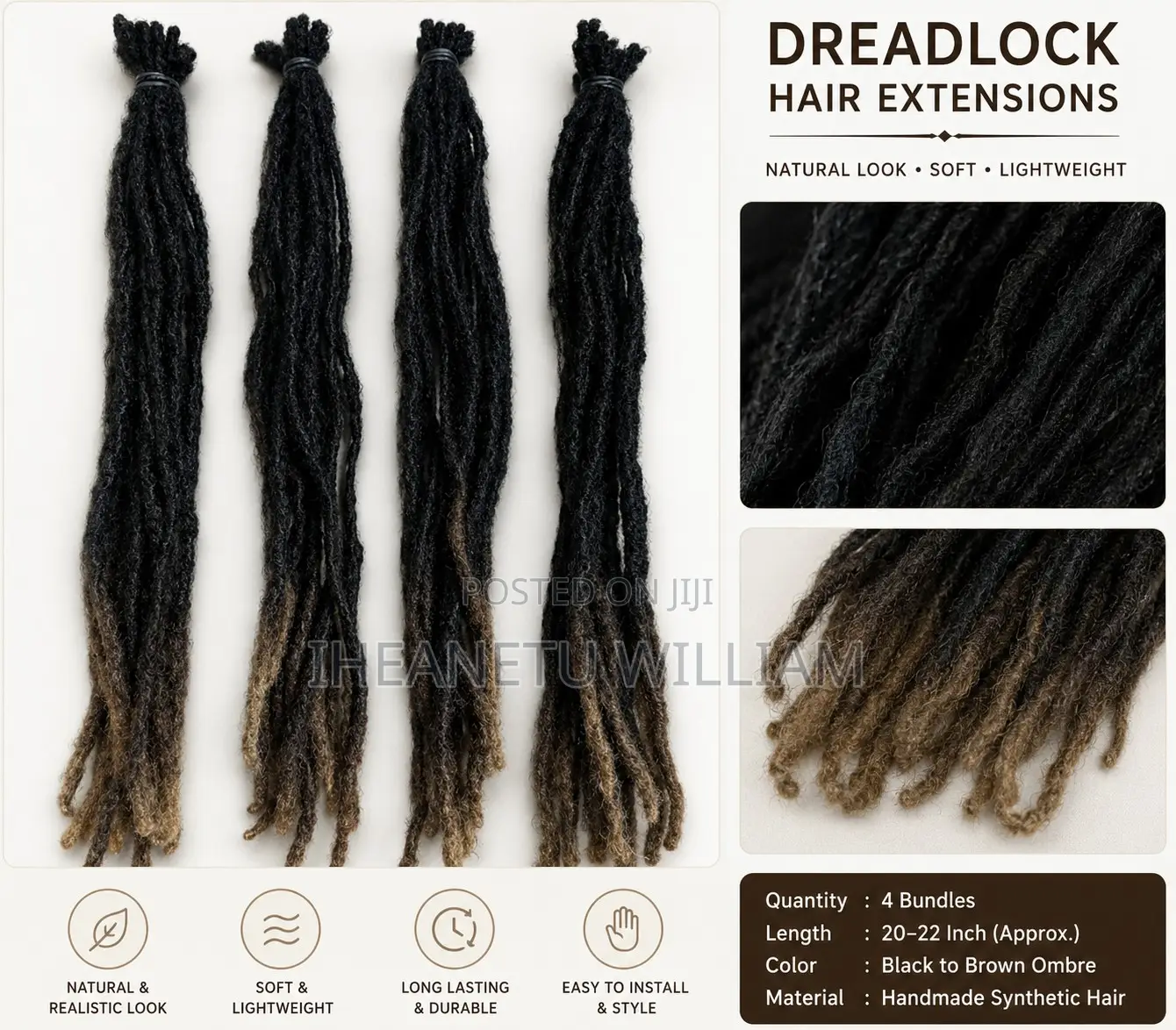 Dreadlocks 7-10inch