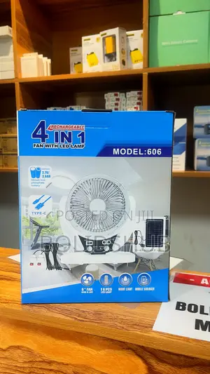 6 Inch Usb Charging Solar Fan With Light