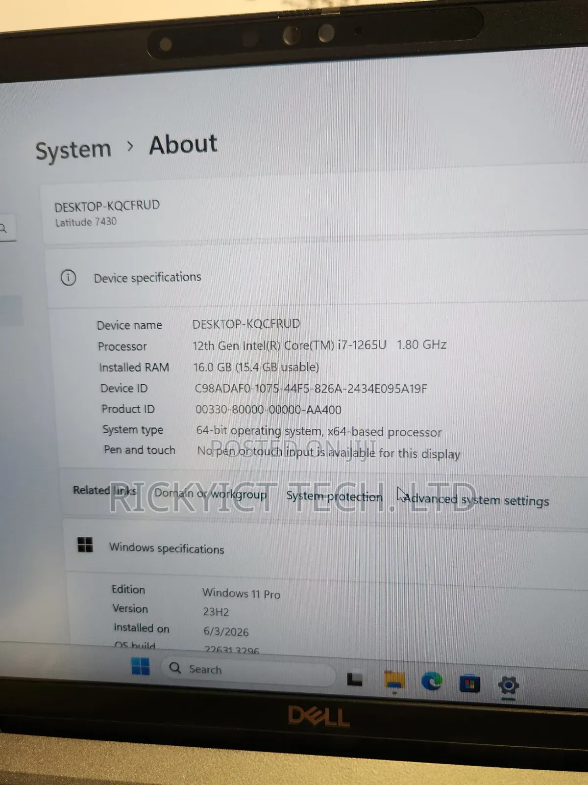 Laptop Dell Latitude 7430 16GB Intel Core i7 SSD 512GB