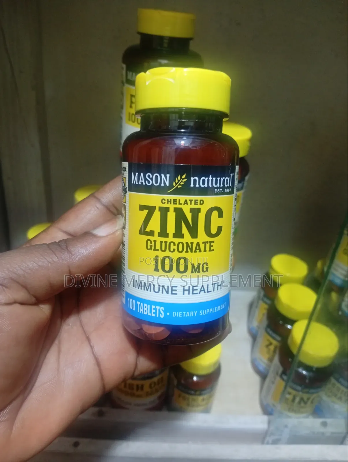 Chelated Zinc Gluconate 100mg