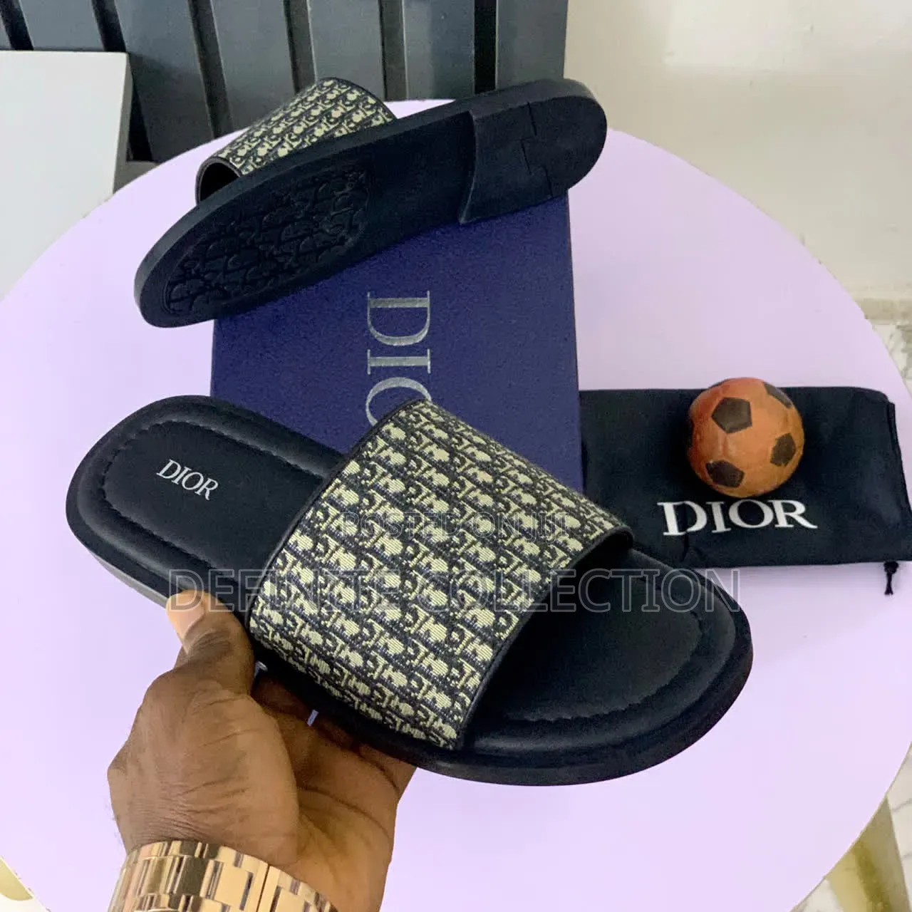 New Dior Leather Slippers