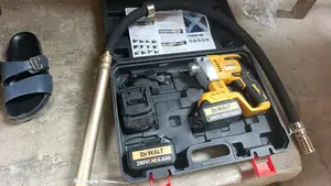 Cordless Concrete Vibrator Kit Modeled After Dewalt