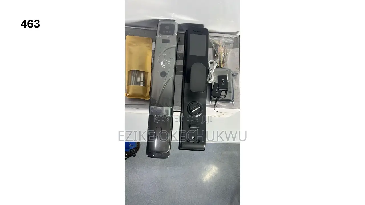 3d Face Recognition Fingerprint Smart Door Lock,Security Camera Lock