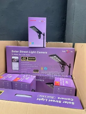 Ubox Double Lens Solar Street Light With Sim Card