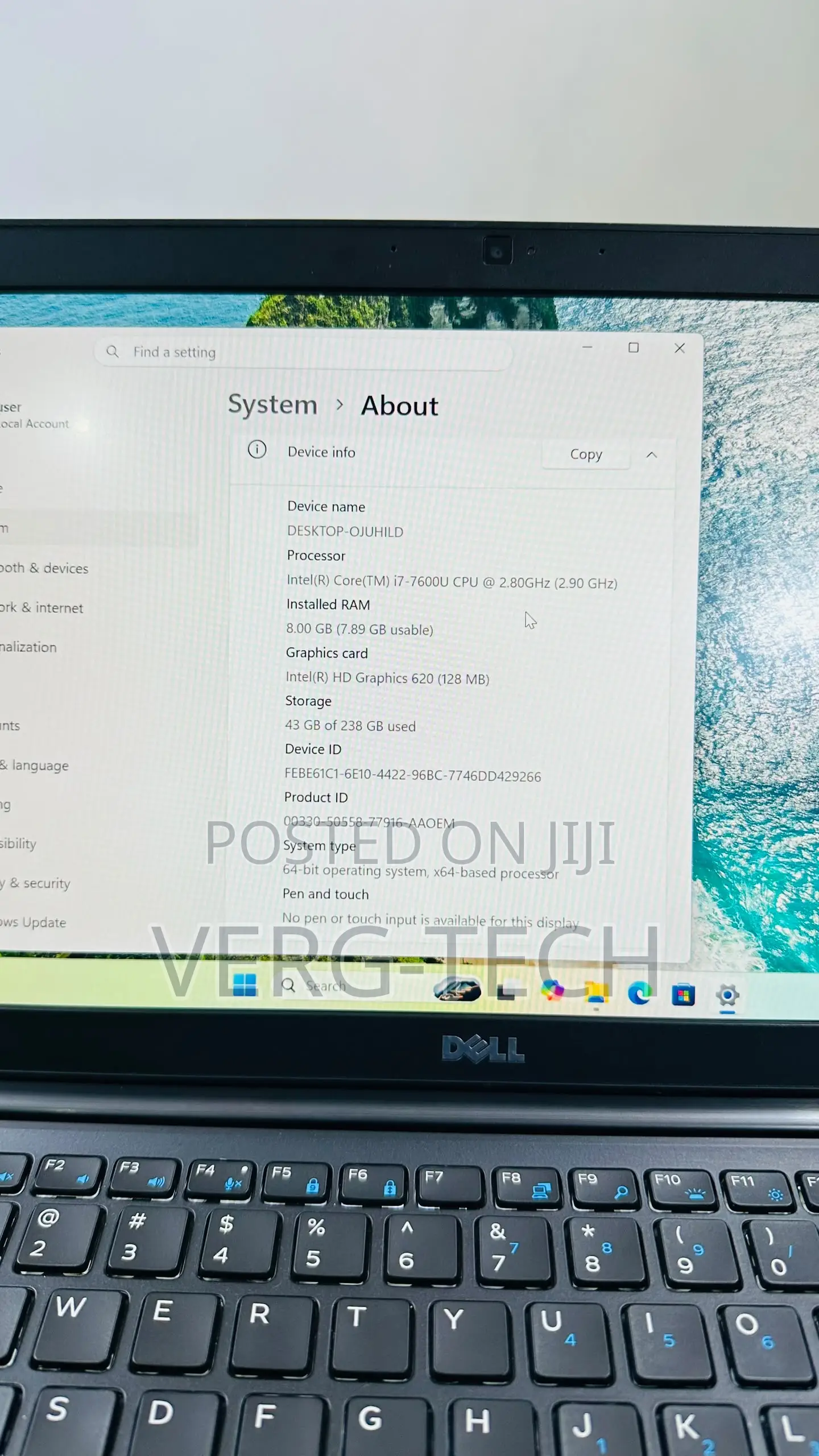 Laptop Dell Latitude 7480 8GB Intel Core i7 SSD 256GB