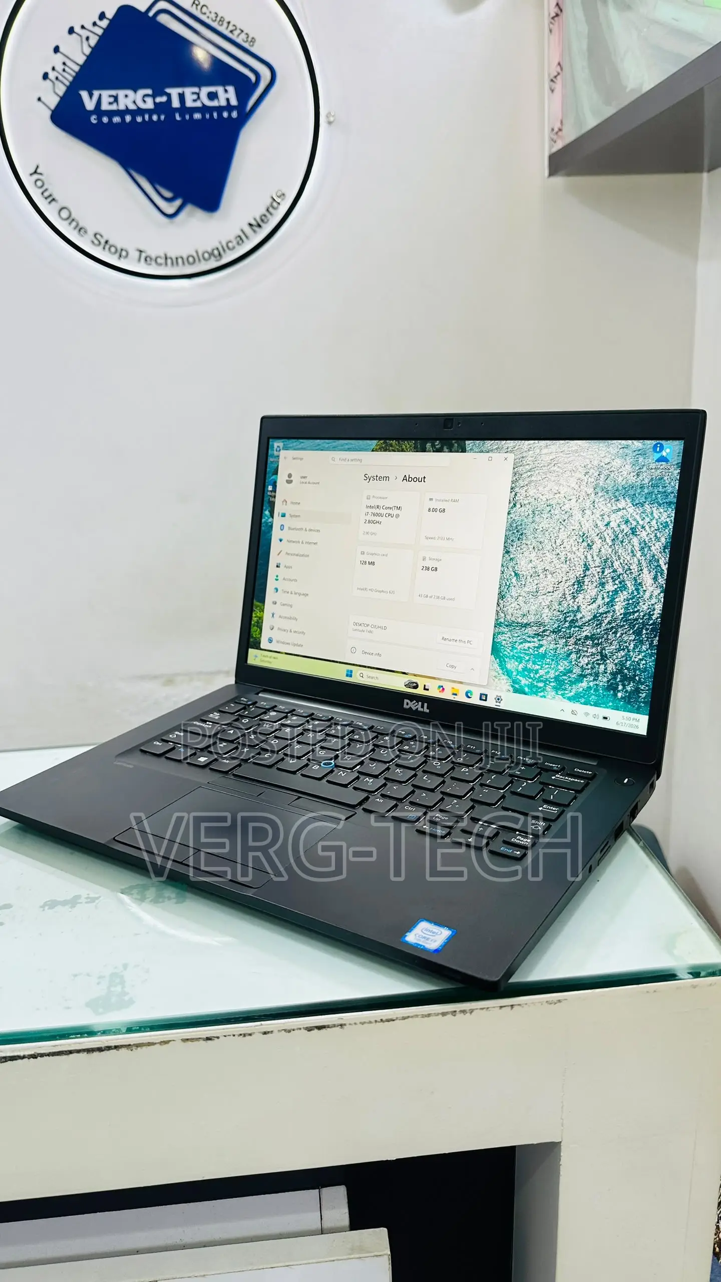 Laptop Dell Latitude 7480 8GB Intel Core i7 SSD 256GB