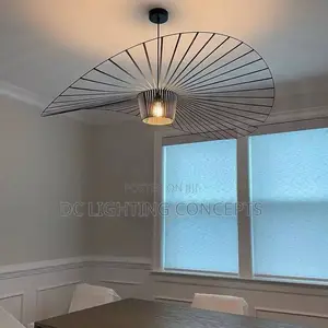 Nordic Creative Iron Stripes Design Led Retro Hanging Pendant Light.