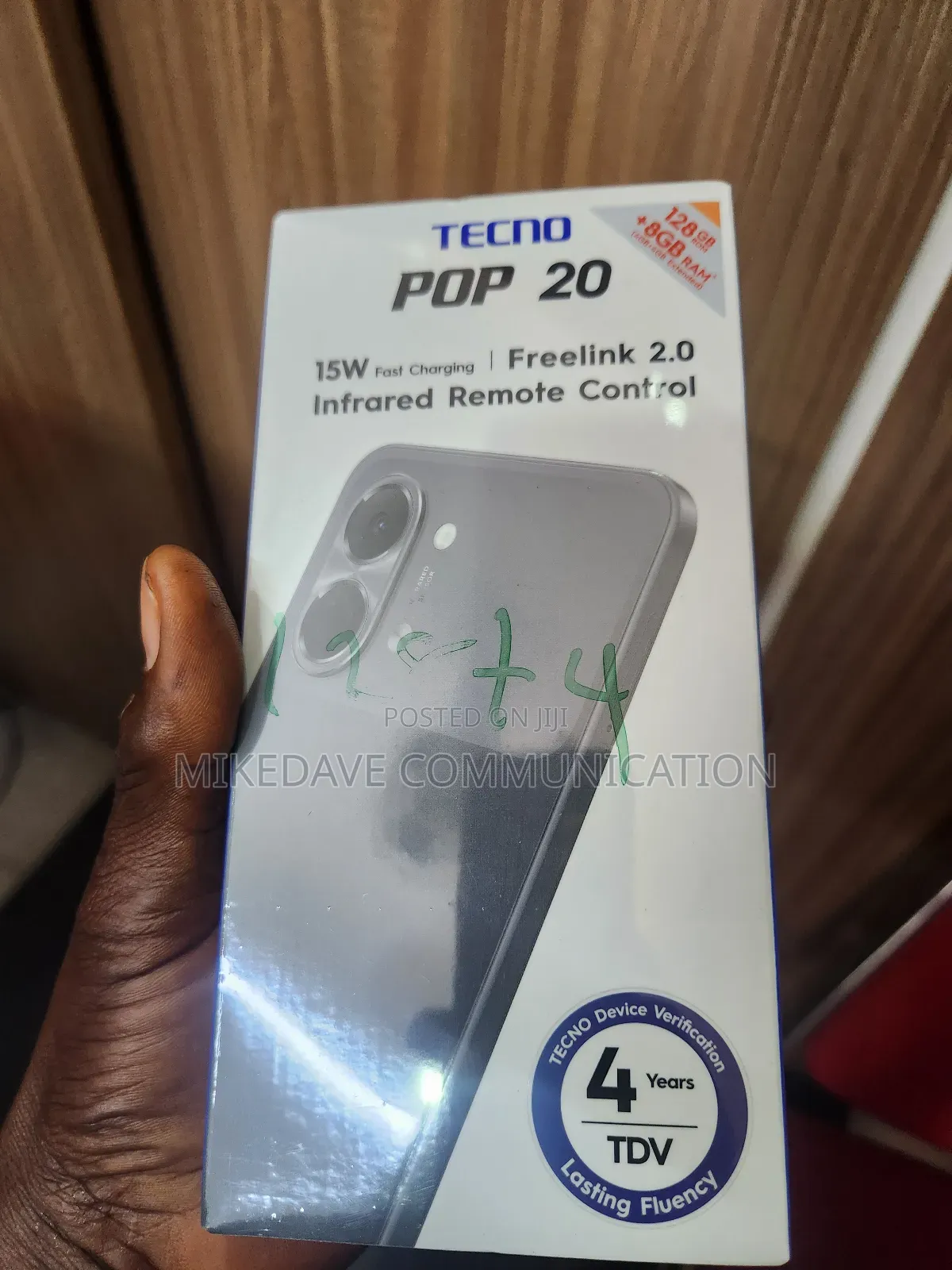 New Tecno Pop 20 128 GB Black