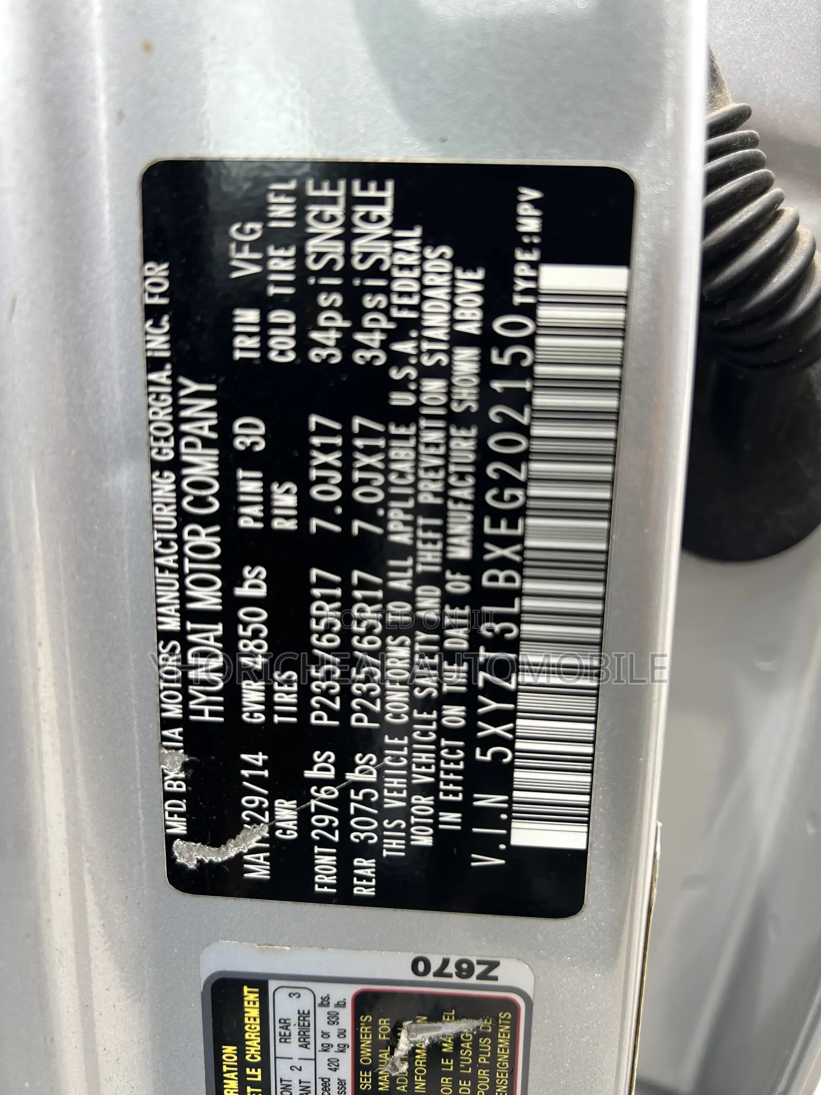 Hyundai Santa Fe 2014 Silver