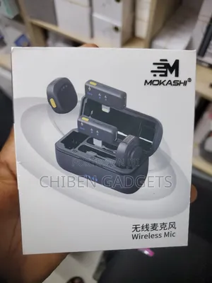Mokashi Dual Wireless Lavalier Microphone for iPhone Android