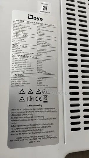 12kva 48v Deye Hybrid Inverter