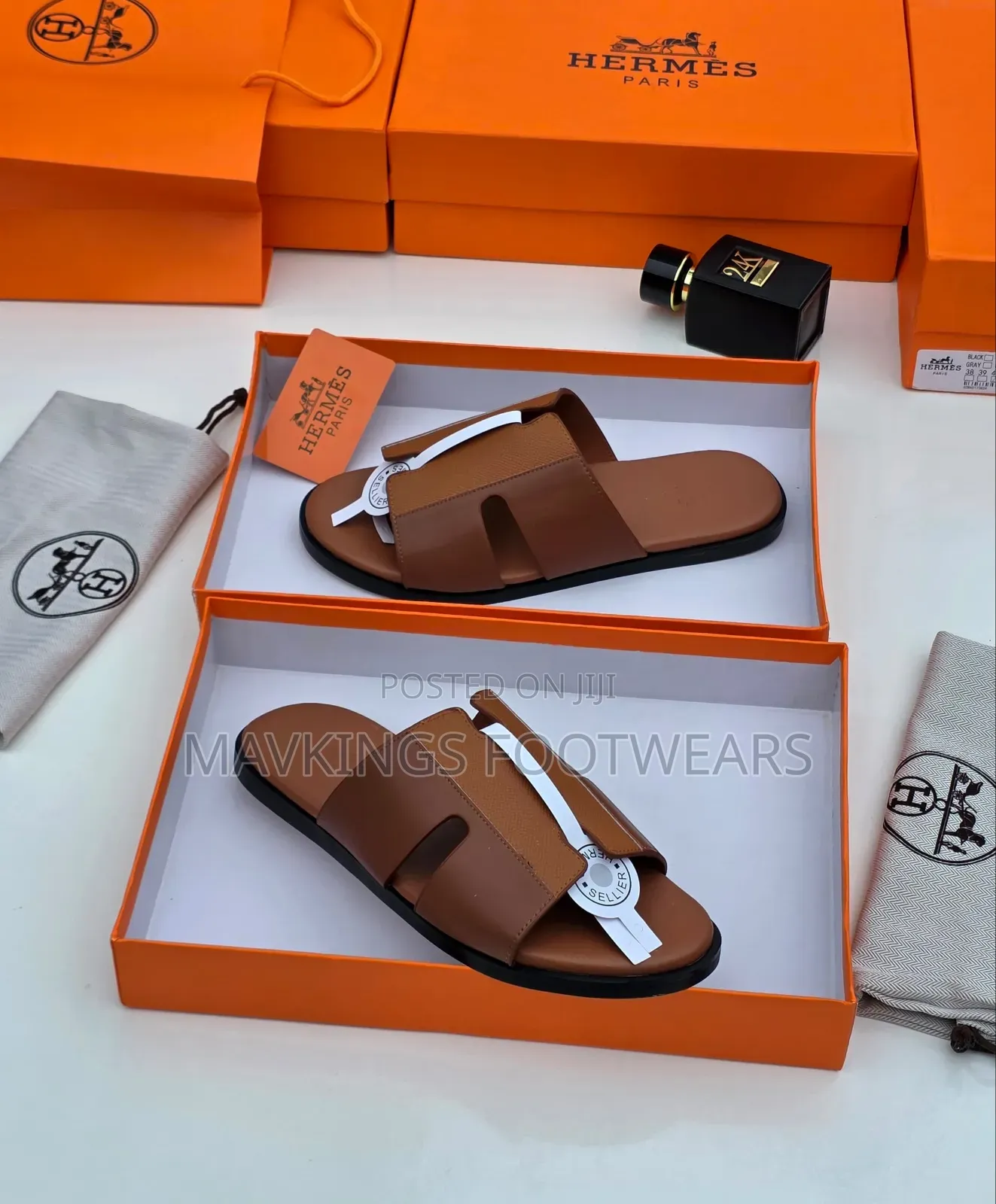 Men's Hermes Slippers