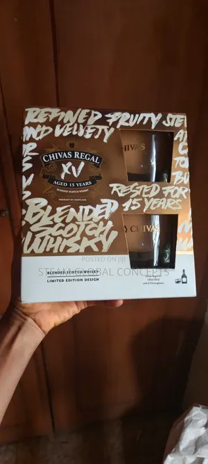 Chivas Regal Xv Scotch Whisky 15 Years- Gift Pack With 2 Glass Cups