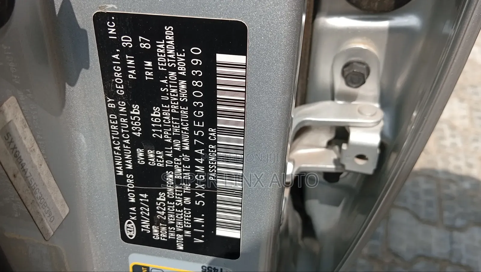 Kia Optima 2014 Silver