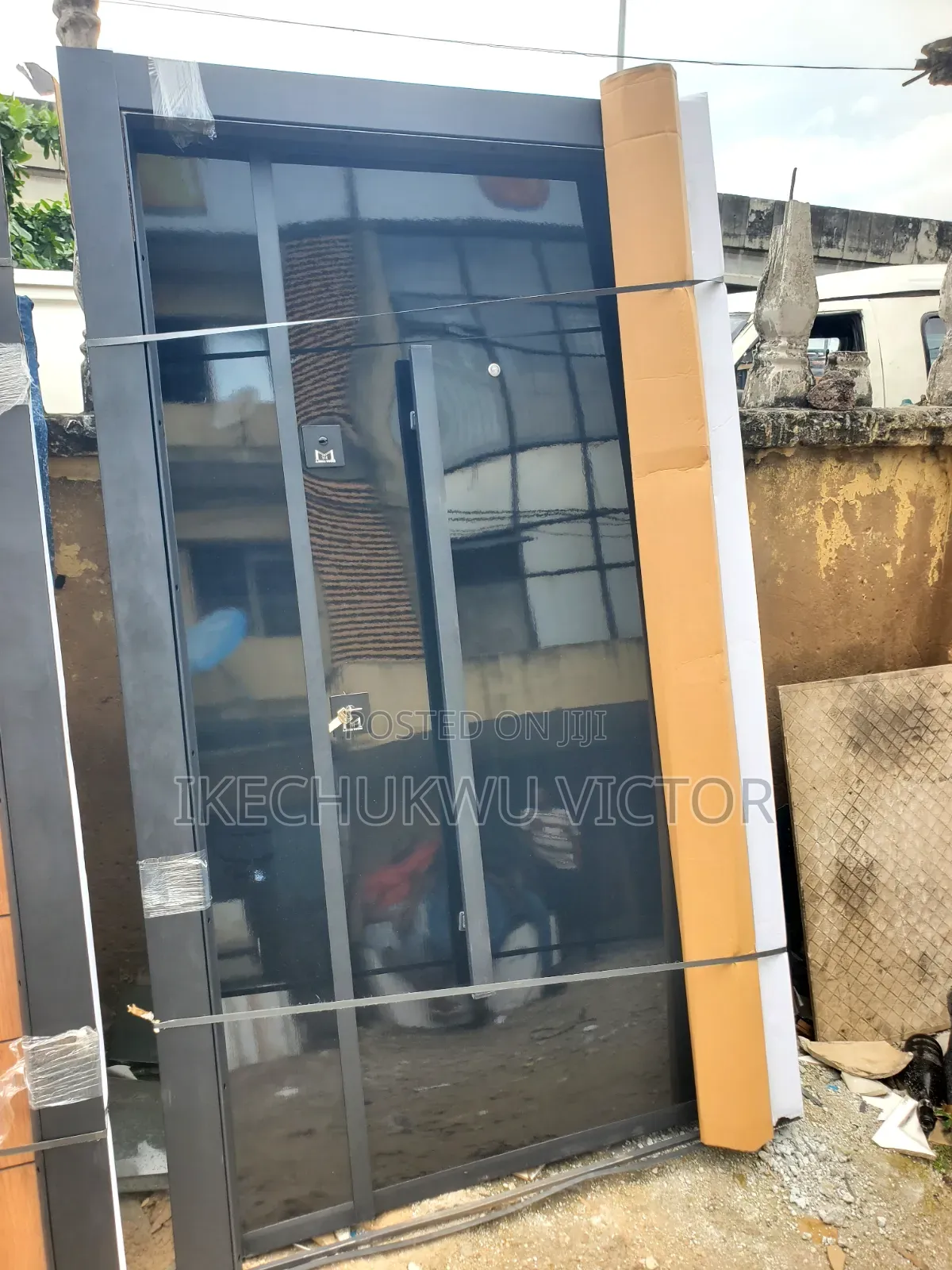 4ft Turkey Pure Black Plain Door