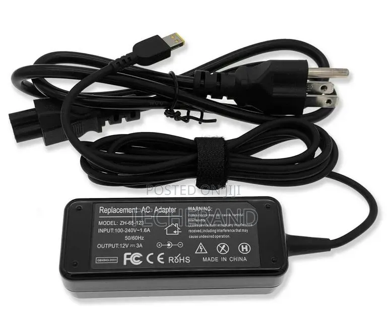 36w Lenovo Charger Usb/Flat Mouth 12v/3a