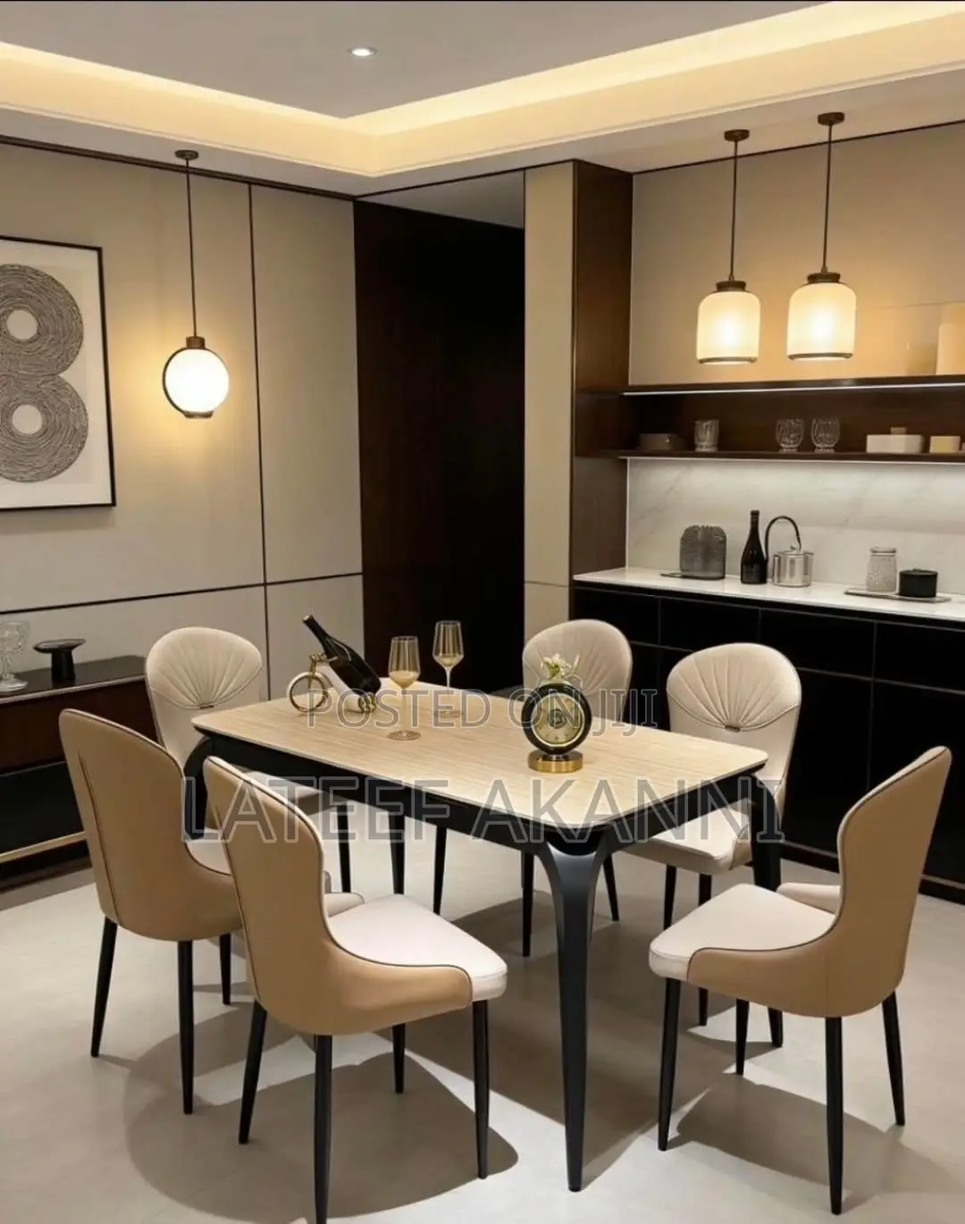 Top Marble Dinning Set