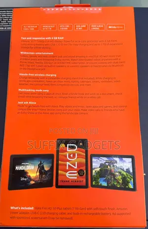 New Amazon Fire HD 10 64 GB Black