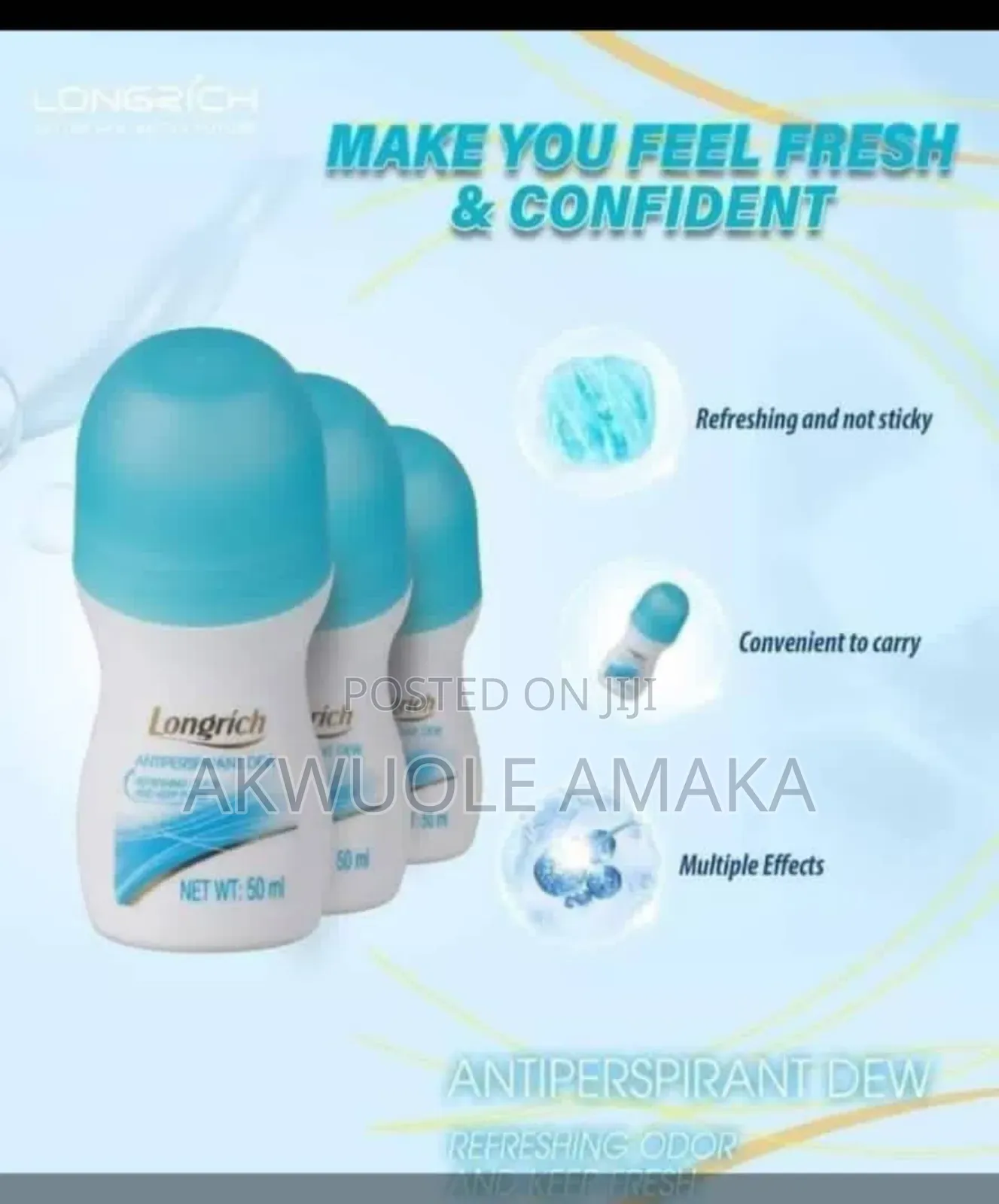 Longrich Antiperspirant Dew Roll On