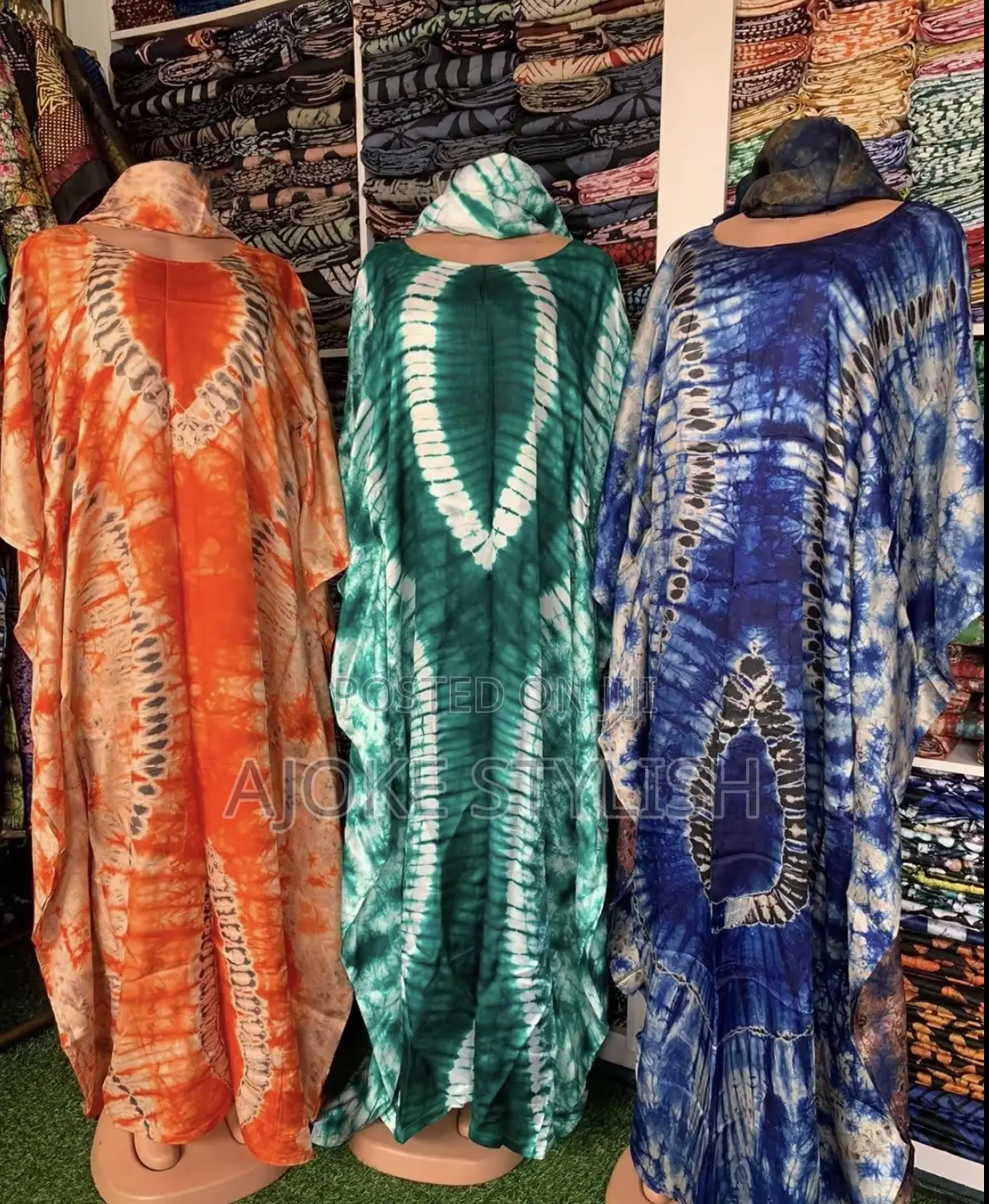 Adire Silk Bubu