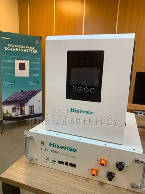 6kva Hisense Hybrid Inverter and 5kwh Hisense High Voltage Lithium