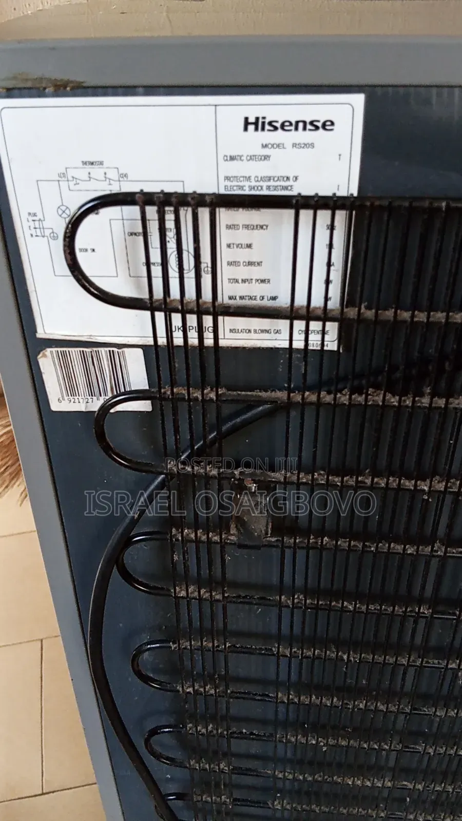 Hisene Fridge 150l