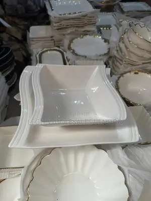 12 Pieces Ceramic Flat Plate
