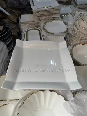 12 Pieces Ceramic Flat Plate