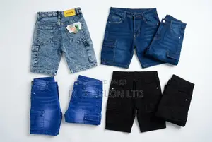 Wholesales >Kids Cargo Jean Shorts Bag(50pcs Mix Colors) #450,000