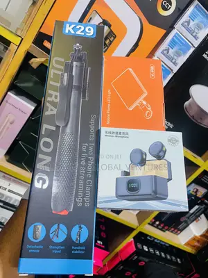 3-in-1 Ultimate Content Creator Kit – Tripod + Mic + Led Light