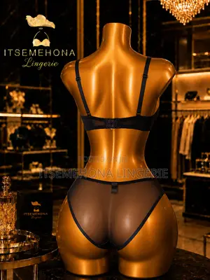 Navy Blue Bra and Panty Set 34b