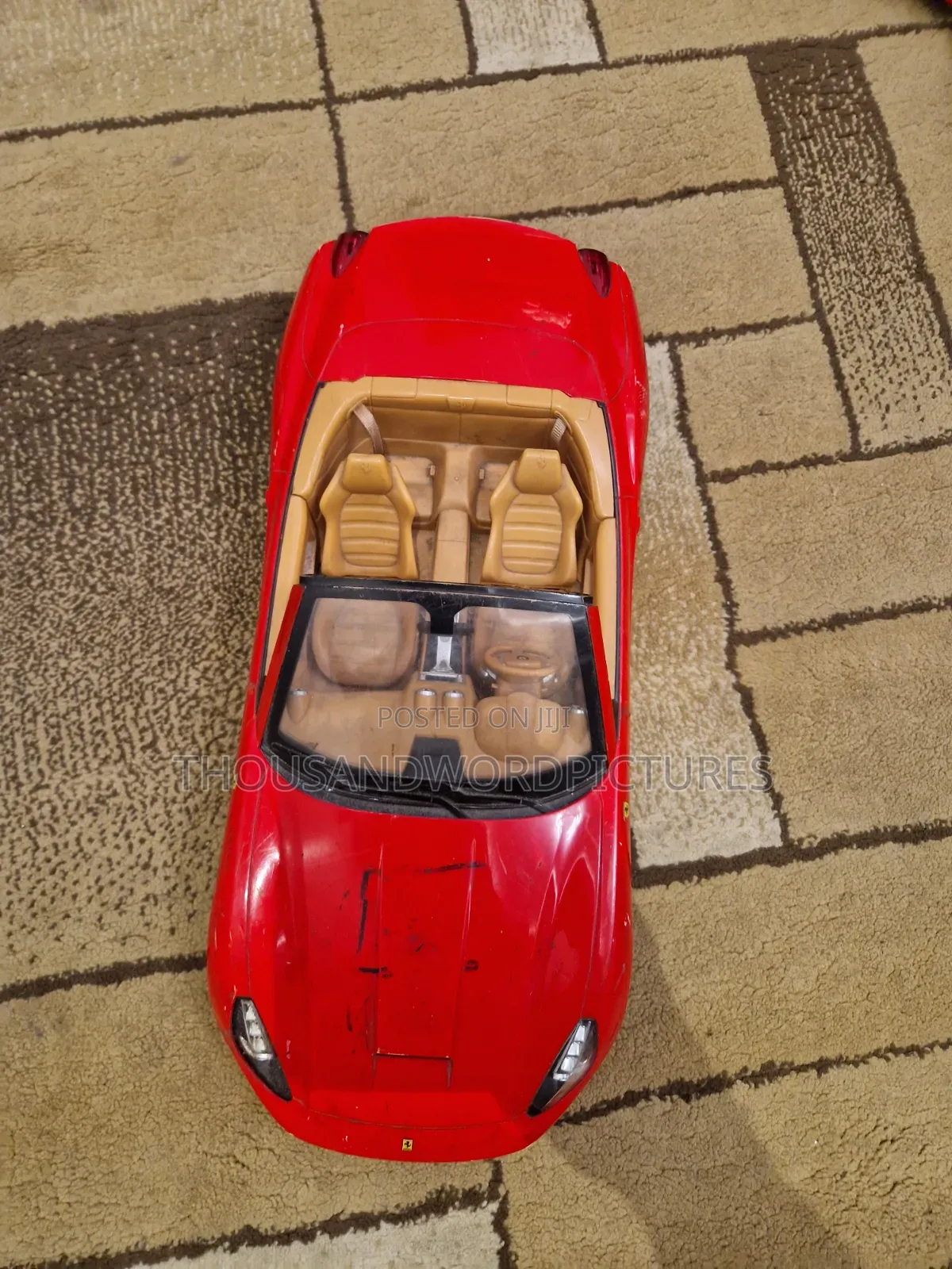 Premium Superhero Red Ferrari Racing Car Toy Bundle
