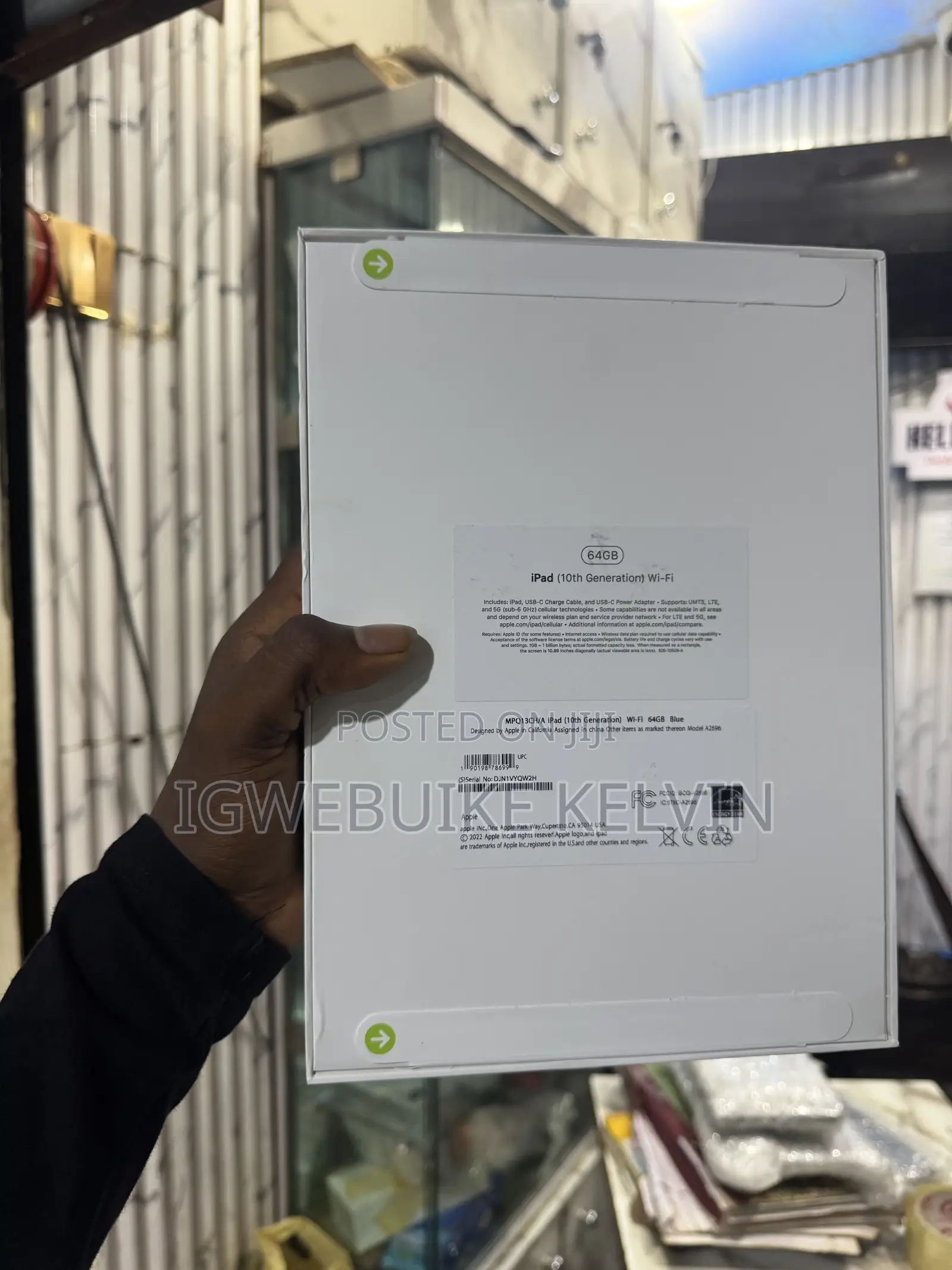 New Apple iPad 10.2 (2020) Wi-Fi 64 GB Blue