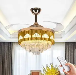 Modern Crystal Fan Chandelier