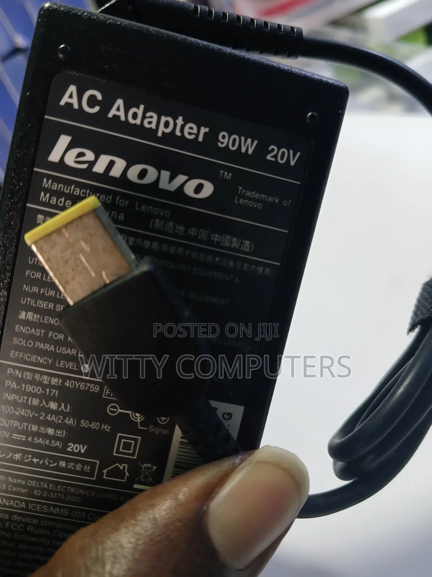 Lenovo 90w 20v 4.5a Square Interfaces With Pin Adapter