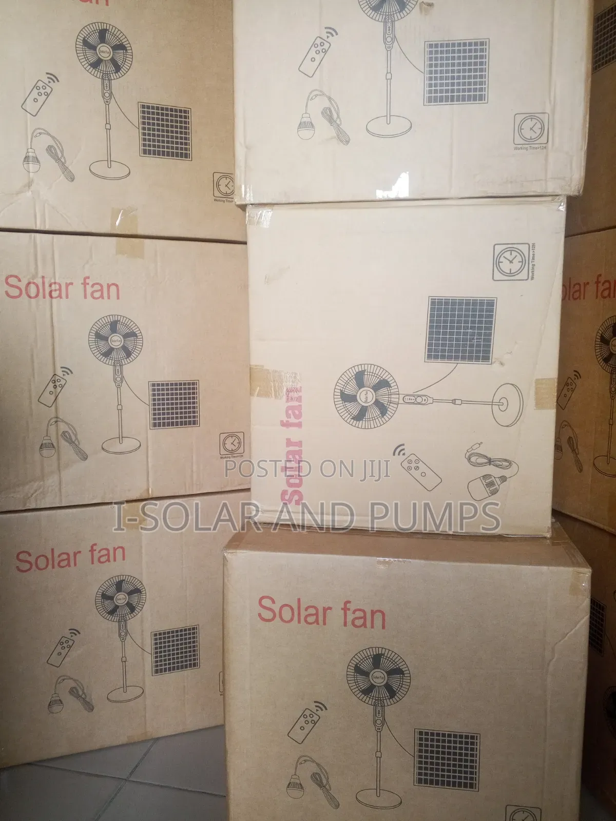 Solar Fans With Lights and Remote