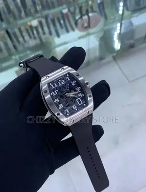 Richard Mille Quality Luxury Men Chronograph Rubber Strap Wristwatch