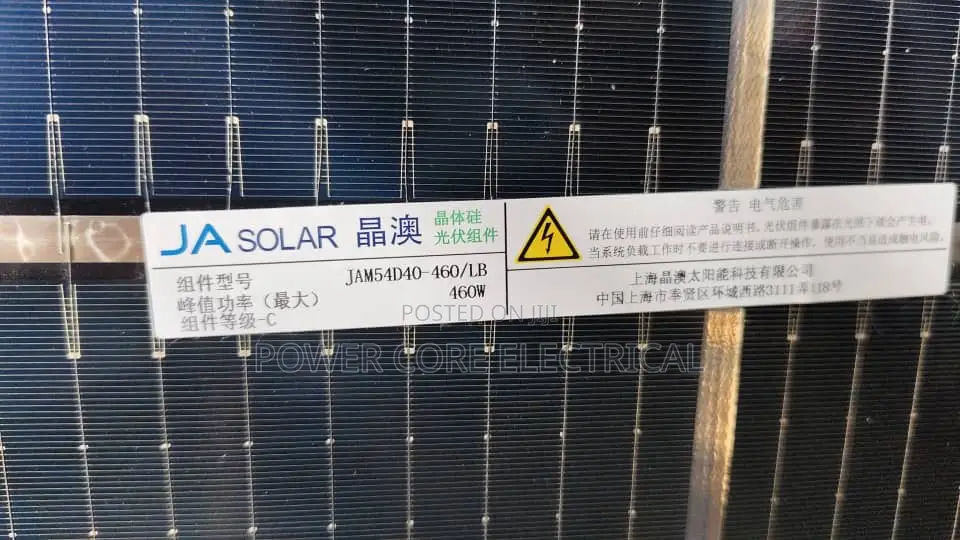 460w Bi Facial Black Face Mono Panel